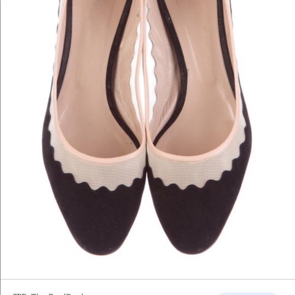 Chloé Pointed Toe flats - Bridget Scallop Mesh - Picture 7 of 8